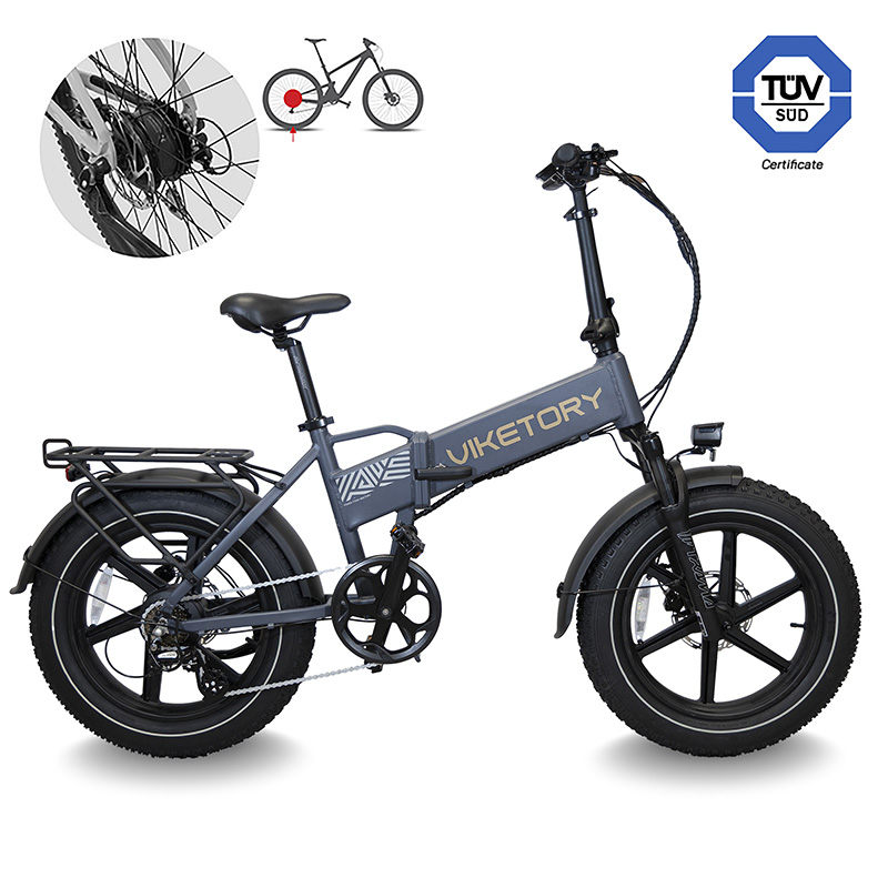 LITHOR - Fatbike plegable - Gris grafito - RuedaQrueda