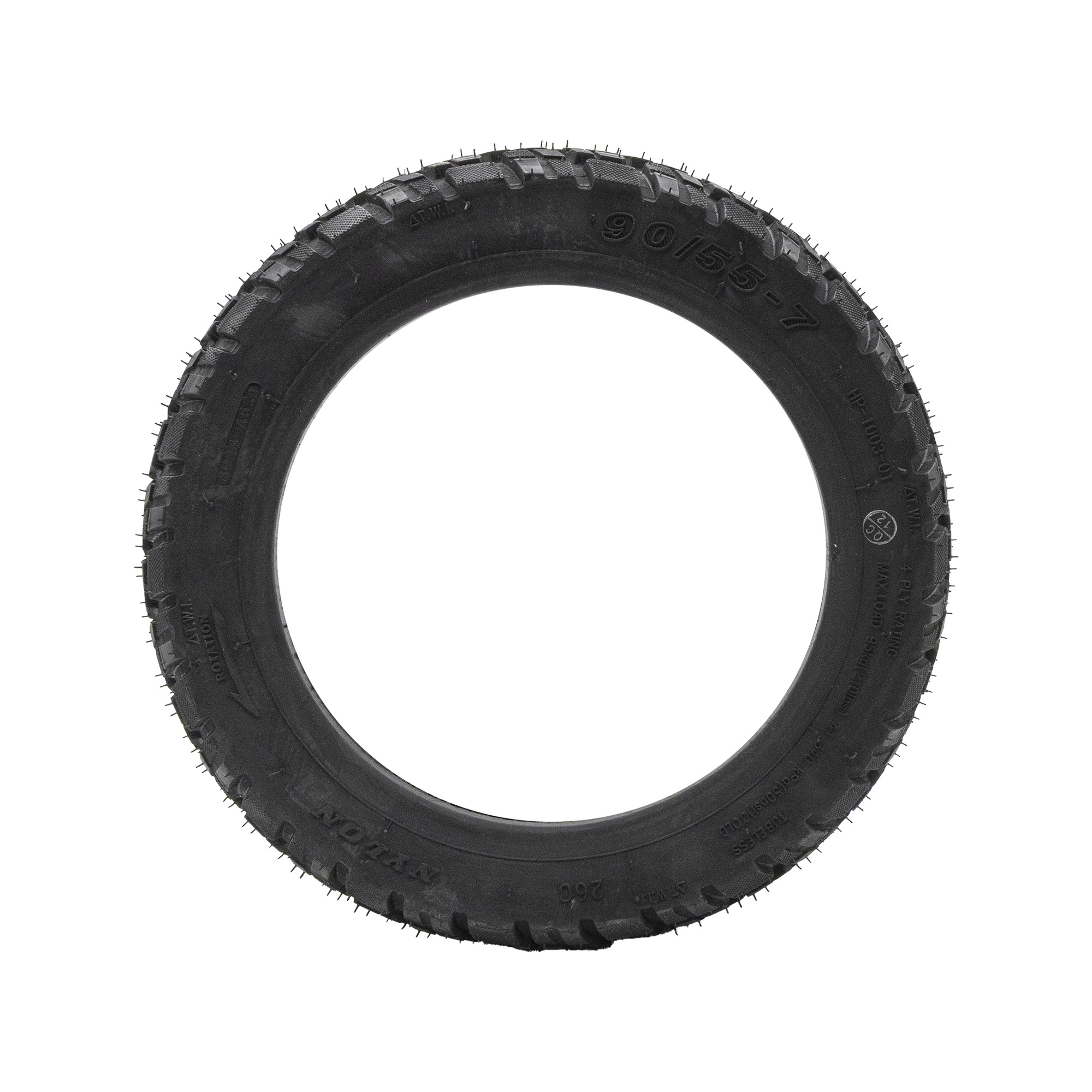 Pneu Tubeless offroad 90/55-7 vermelho - RuedaQrueda