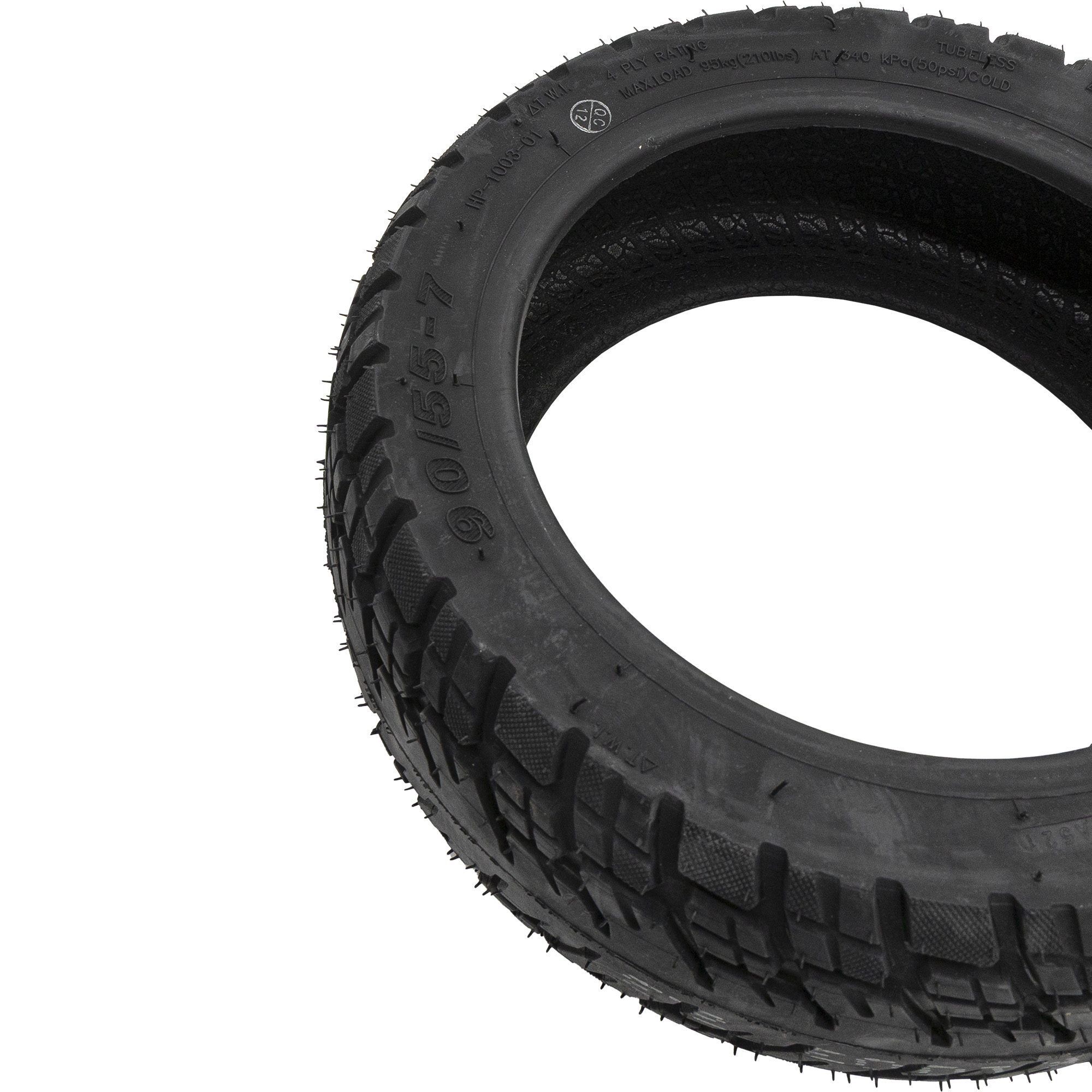 Pneu Tubeless offroad 90/55-7 vermelho - RuedaQrueda