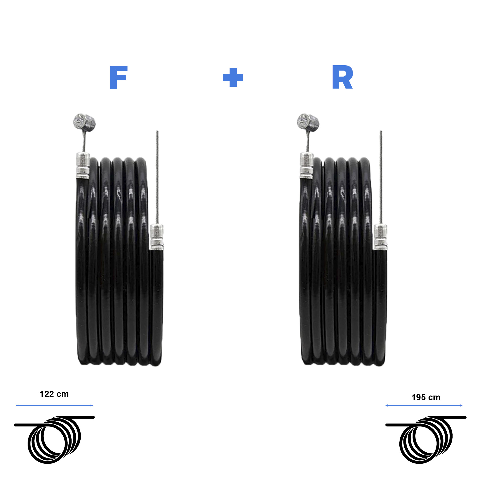 Kit cables freno delantero + trasero Smartgyro MAX2 - RuedaQrueda