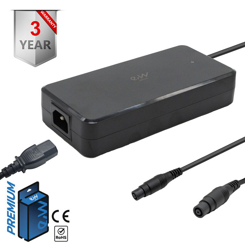 Cargador premium 53,6v 3,9A Ninebot G3 Max/ Ninebot ZT3 Pro - RuedaQrueda