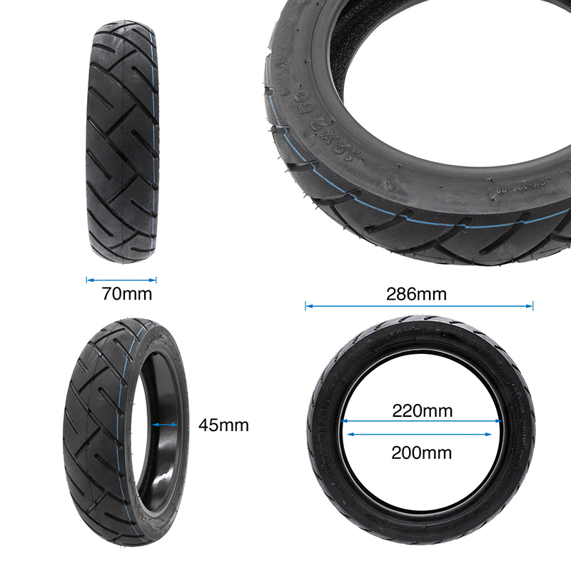 Neumático tubeless 12x2,5 CY396 con GEL [Yuanxing] - RuedaQrueda
