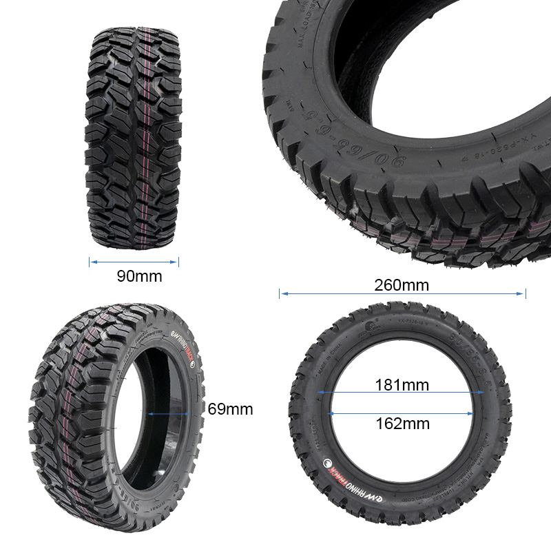 Neumático Tubeless Offroad 90/65-6,5 RHINOTRACK CON GEL - RuedaQrueda