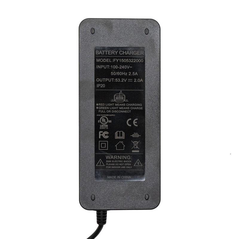 Cargador premium 48V (salida 53,2v) 2A para NIU -conector SJT-125E - RuedaQrueda