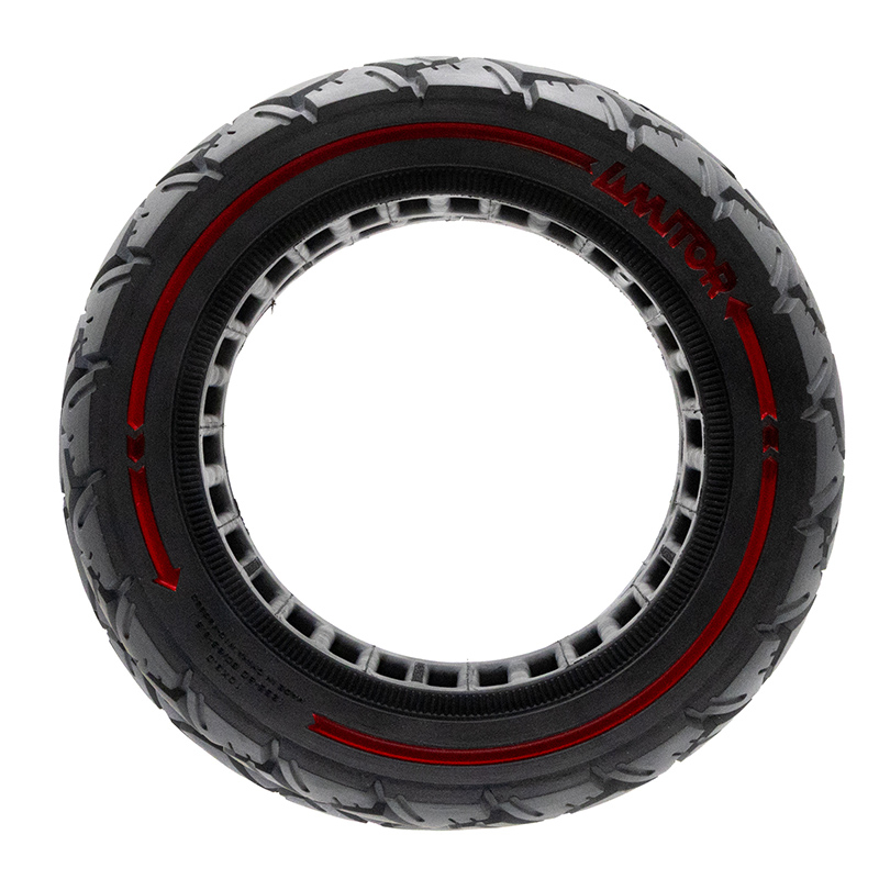 Rueda maciza 10x3,0/255x80 (80/65-6) roja [Amitor] - RuedaQrueda