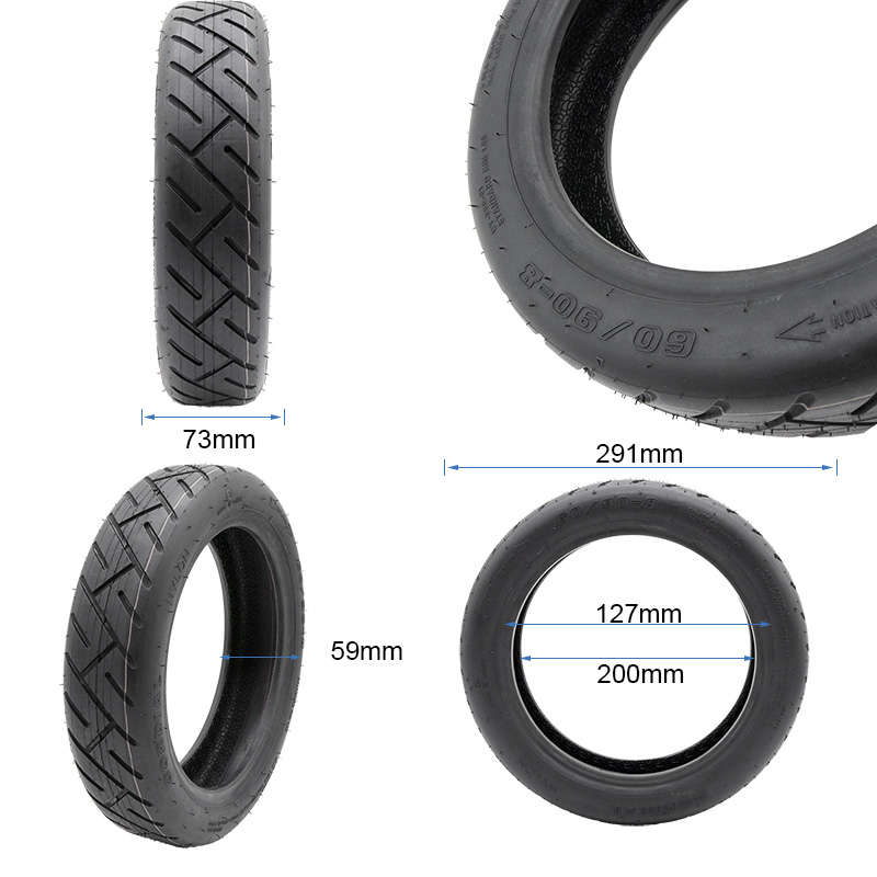 Neumático tubeless 60/90-8 [Yuanxing] - RuedaQrueda