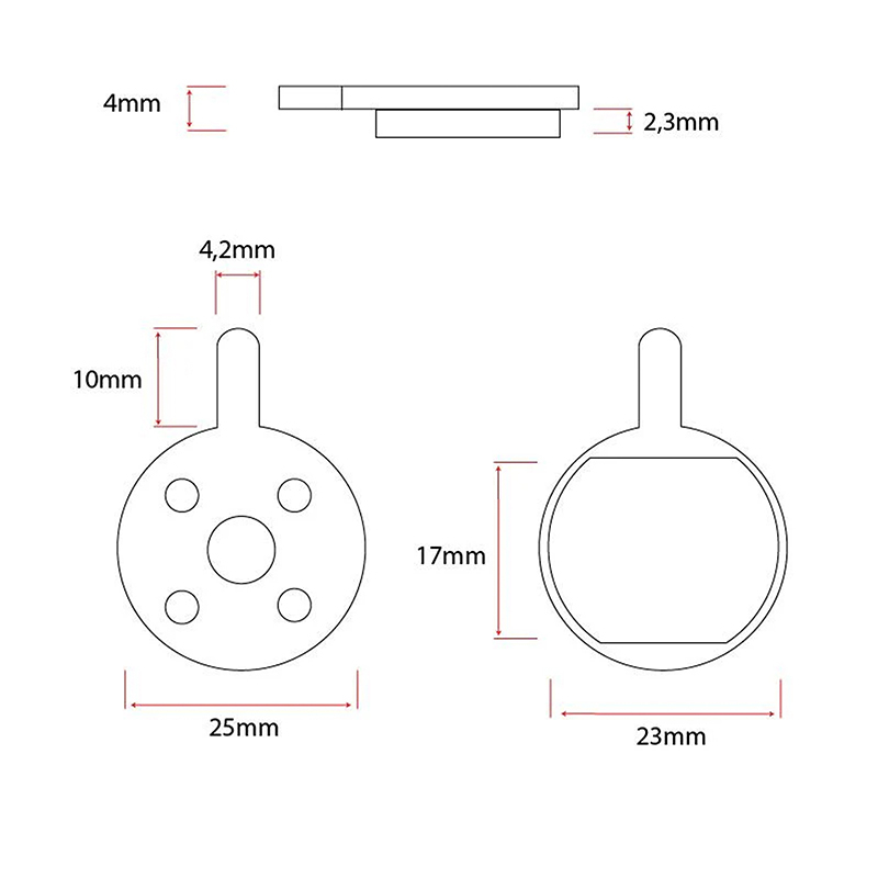 Pastilla de freno CT008-C pastilla ceramica - 2 juegos - RuedaQrueda