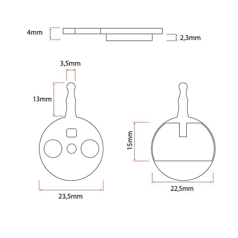 Pastilla de freno CT010-C pastilla ceramica - 2 juegos - RuedaQrueda