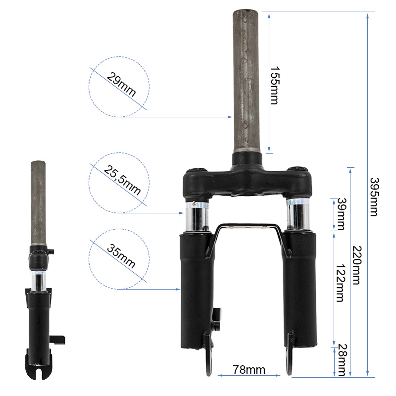 Suspension delantera para Smartgyro K2 - RuedaQrueda