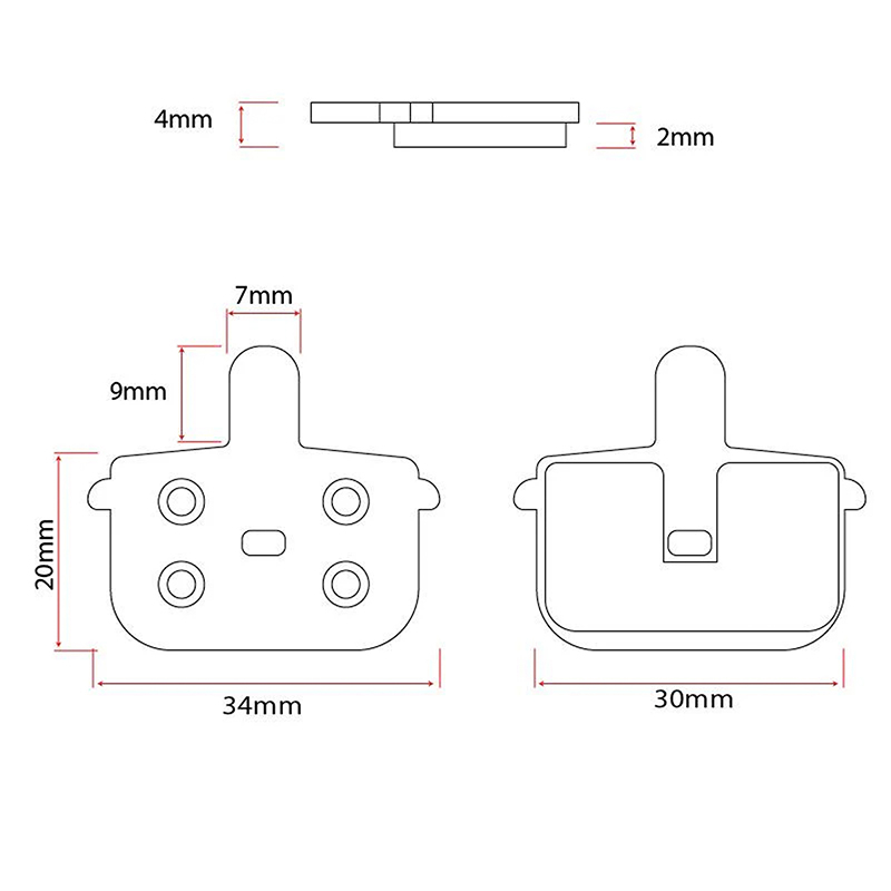 Pastilla de freno RT001-C pastilla ceramica - 2 juegos - RuedaQrueda