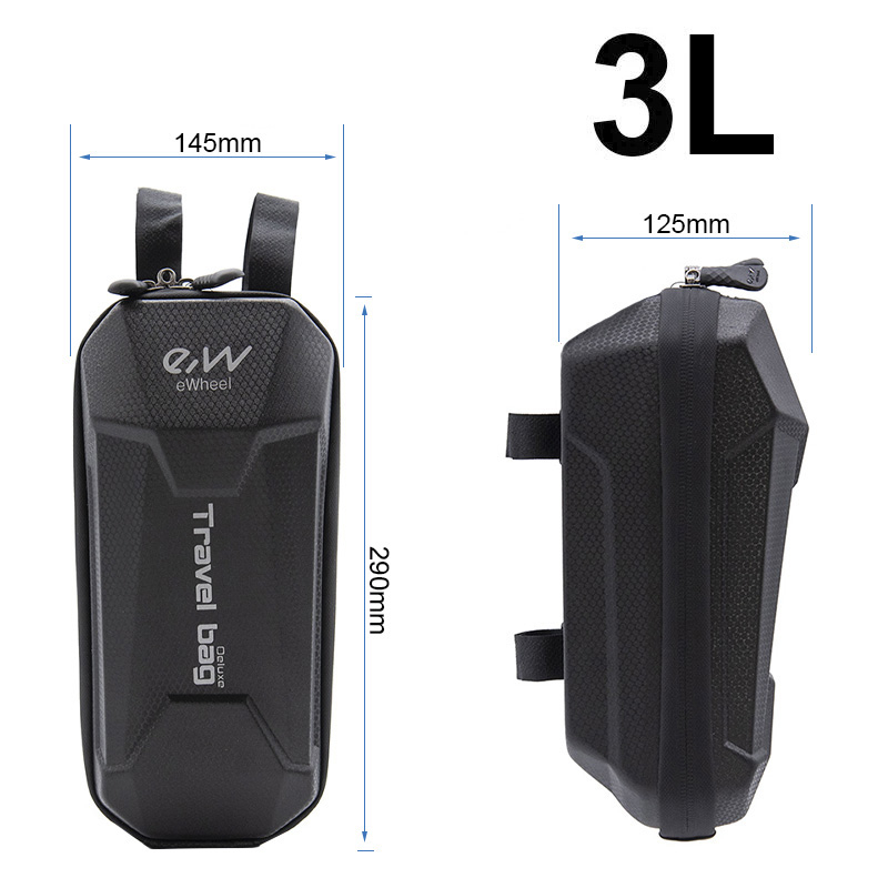 Bolsa deluxe negra con velcro - 3L - RuedaQrueda