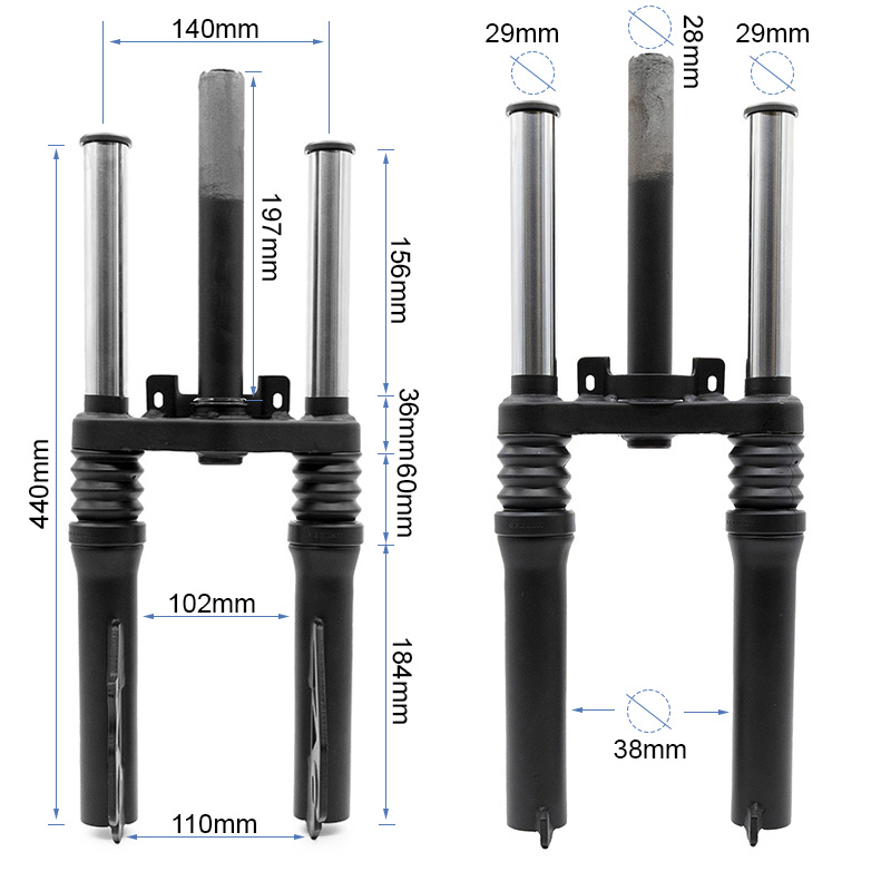 Amortiguador de la dirección delantera del ZT3 PRO E - RuedaQrueda