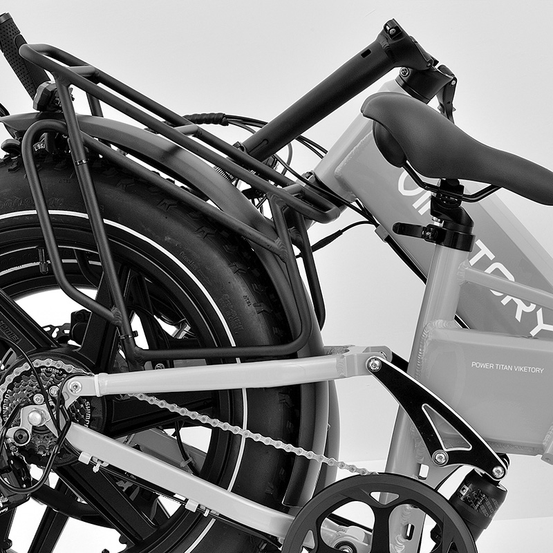 BRAVE ebike FATBIKE Plegable Naranja/Gris - RuedaQrueda