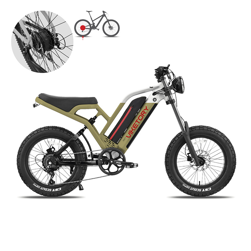 COMMANDO ebike FATBIKE Verde militar - RuedaQrueda