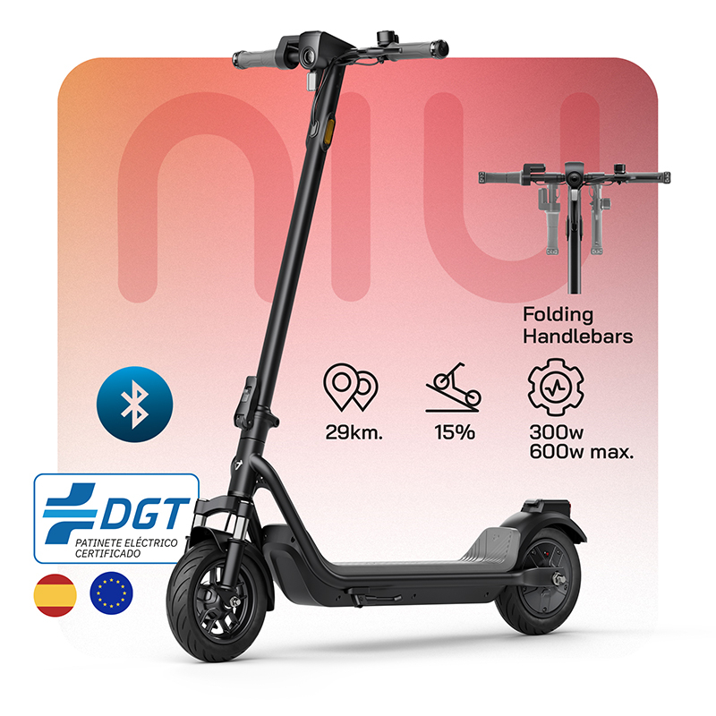 Patinete NIU KQi 100F ES-BK - RuedaQrueda