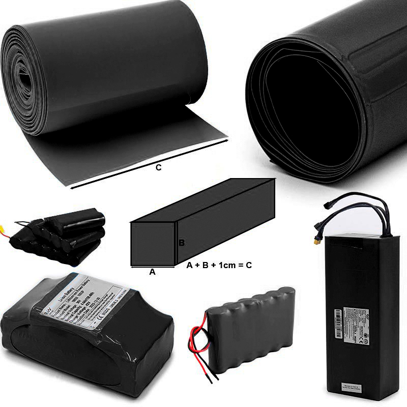 Termorretráctil negro 140m 10M - RuedaQrueda