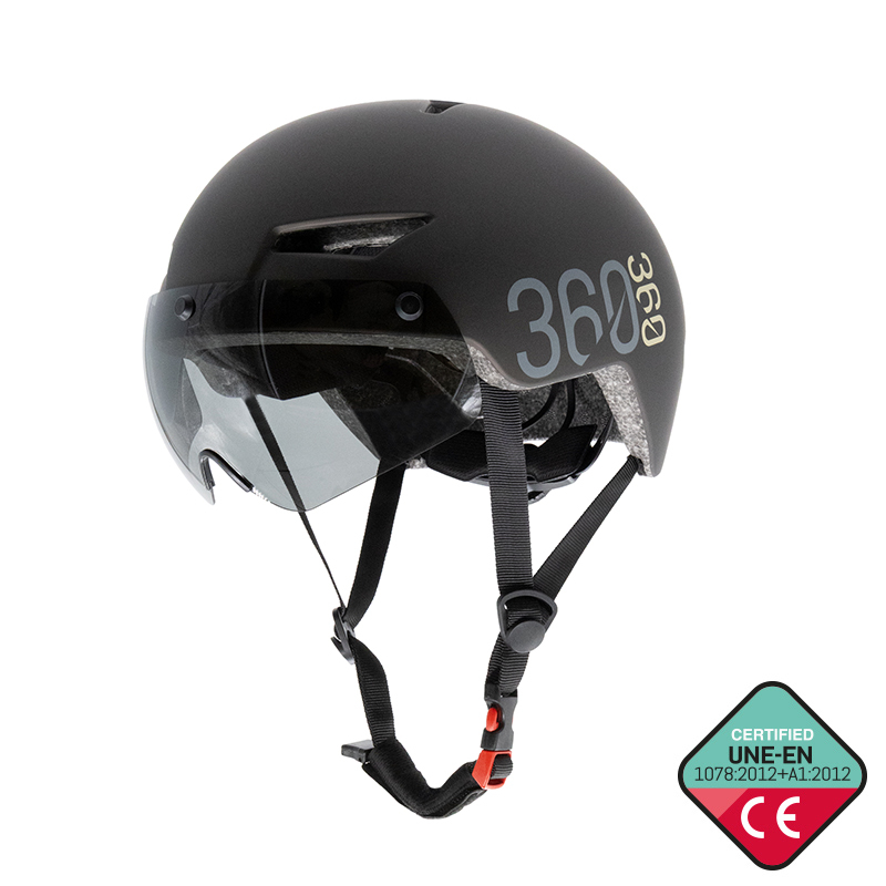 Casco CP03 con intermitente y visera L - RuedaQrueda