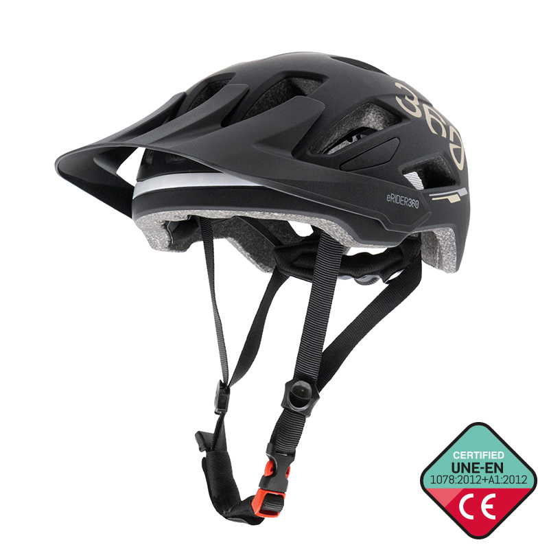 Casco CP04 negro M con intermitente - RuedaQrueda