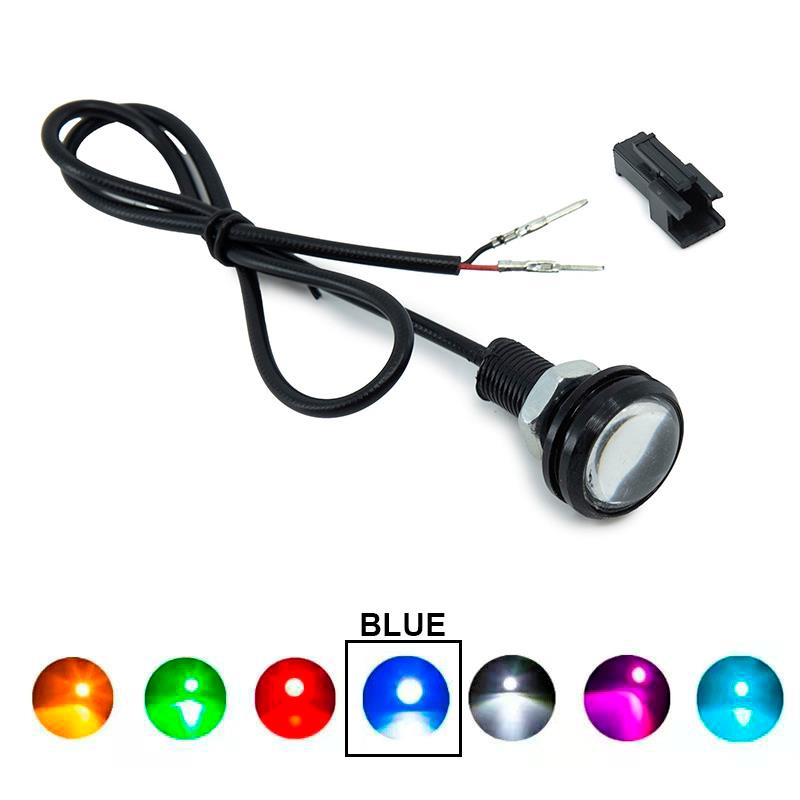 LED eagle eye bleu 12V - 1pc