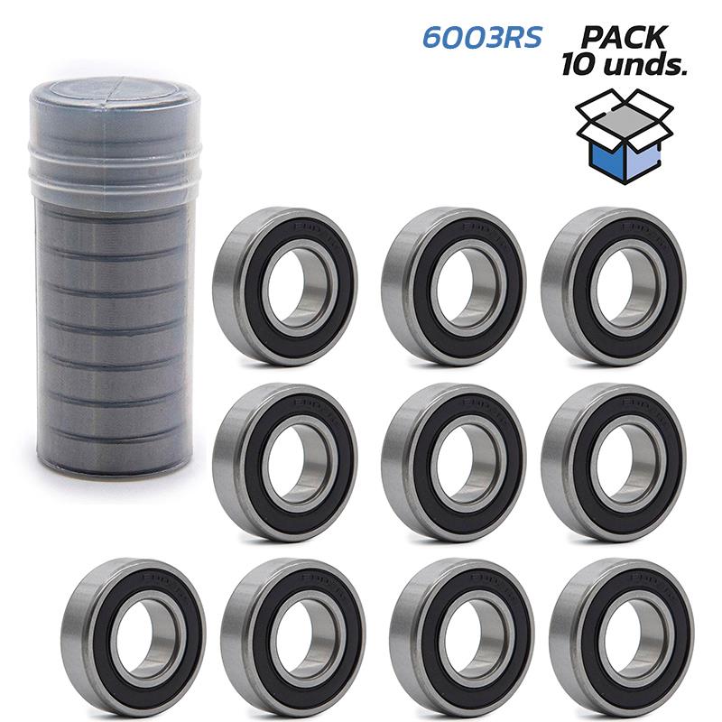 Rodamiento de bolas 6003RS - 10 uds