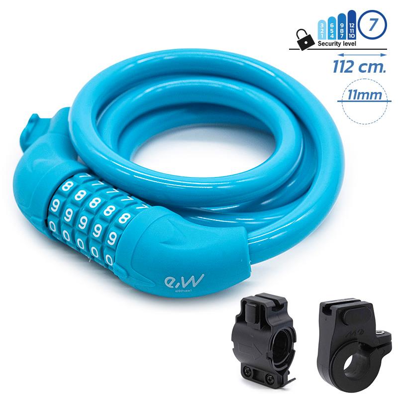 Antivol à code EWLK001 bleu