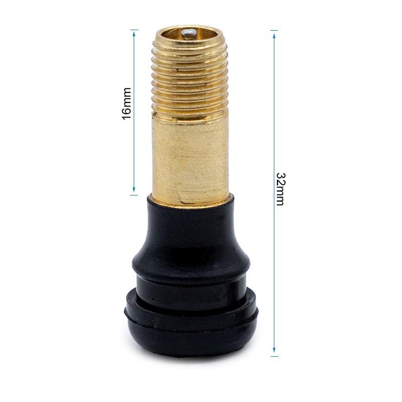 Válvula tubeless recta de 32mm (junta presión) - PVR40 - 20uds