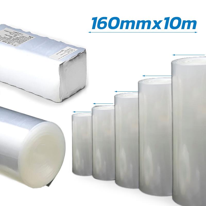 Gaine thermorétractable transparent 160mm 10M