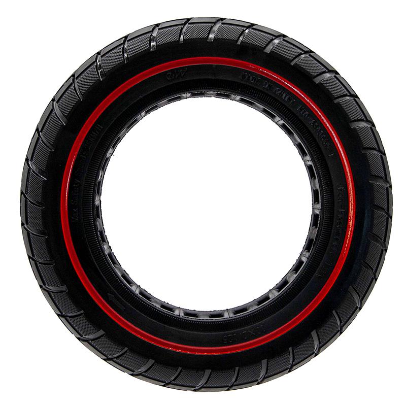 Rueda maciza offroad ultraligera 10x2,125-6,1/B34 linea roja [Ewheel]