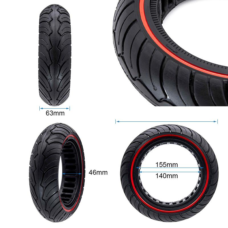 Rueda maciza ultraligera 9,5x2,5 roja para NIU [Ewheel]