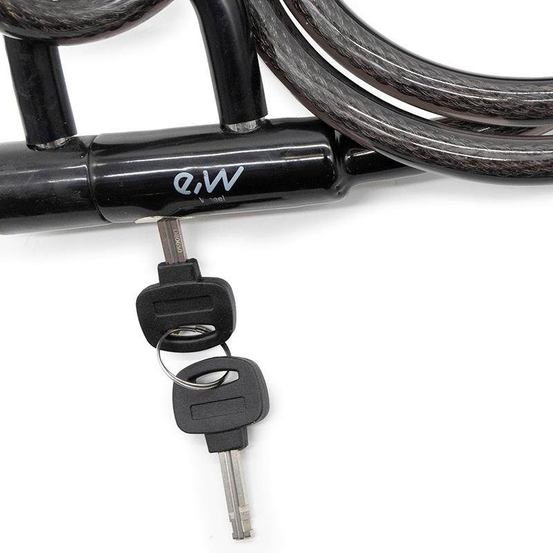 Candado de llave EWLK014 negro