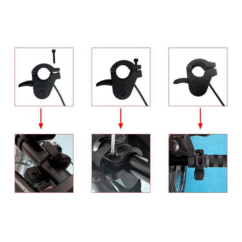 Acelerador con apertura completa con conector waterproof 25cm negro - Modelo 1