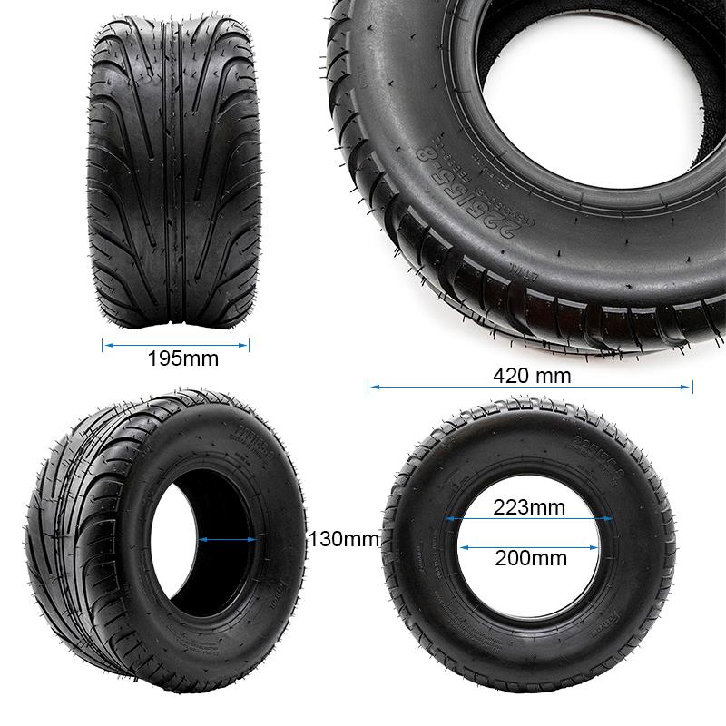 Neumático tubeless 18x9,5-8 / 225/55-8 [Feiben]