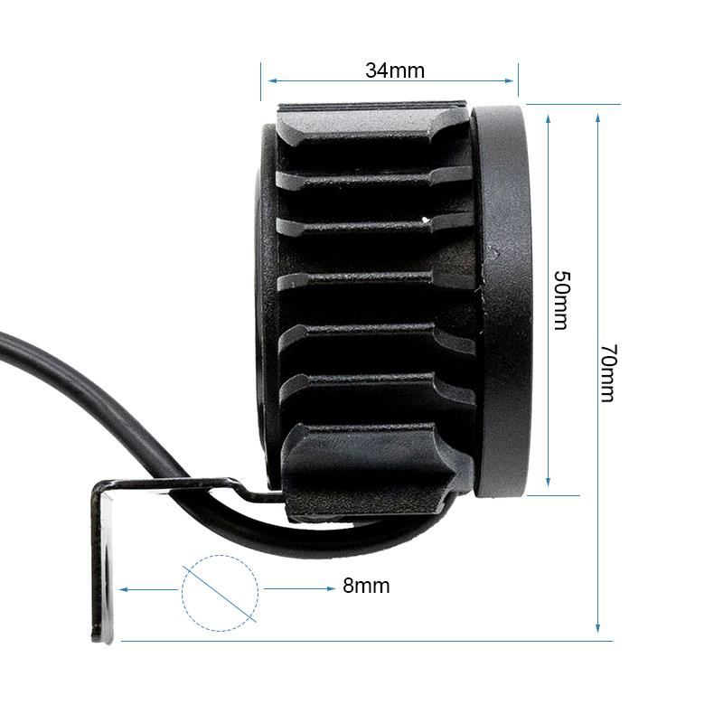 Faro led con claxon FC1 12-72v