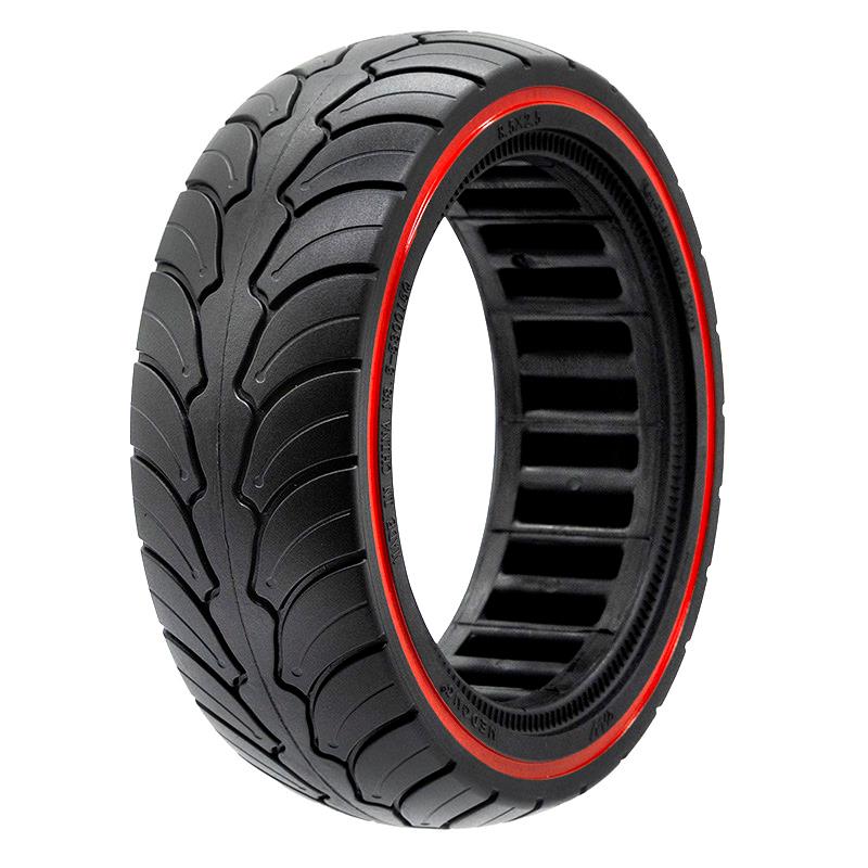Pneu plein ultraléger 8x2,5-6,1/B58 - ligne rouge (compatible avec Dualtron Mini) [Ewheel]