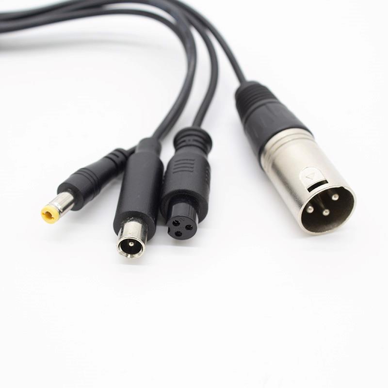 Adaptador GX16 a DC/XLR/GX12