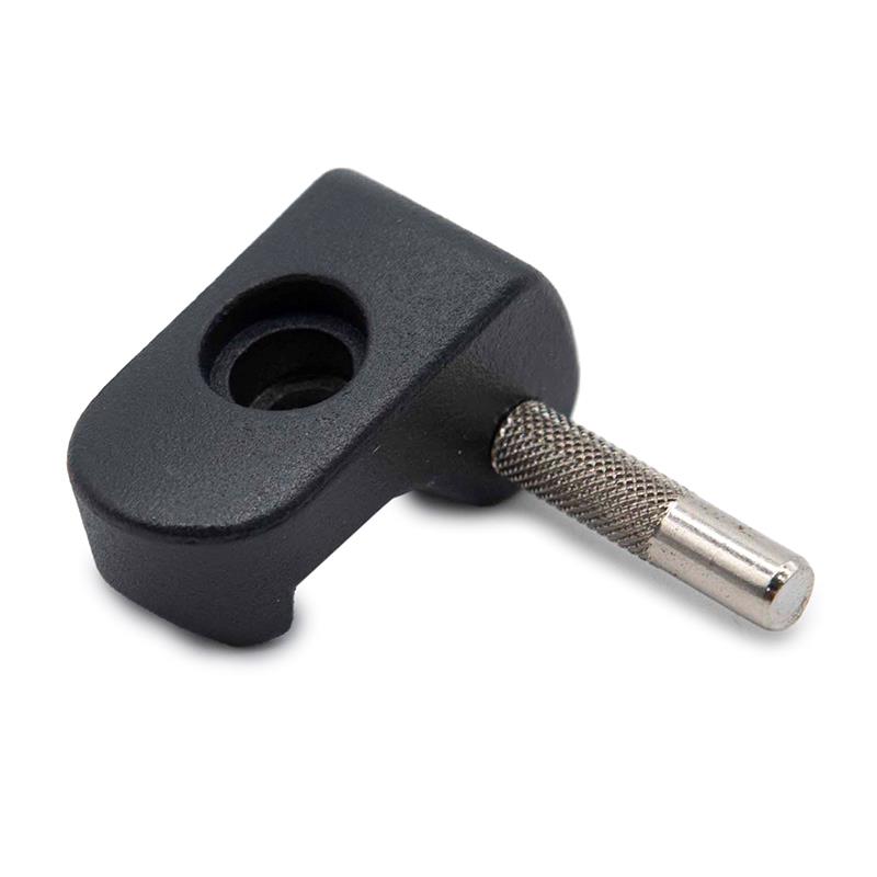 Uña de acero inox negra con pasador 6mm para Xiaomi Mi3