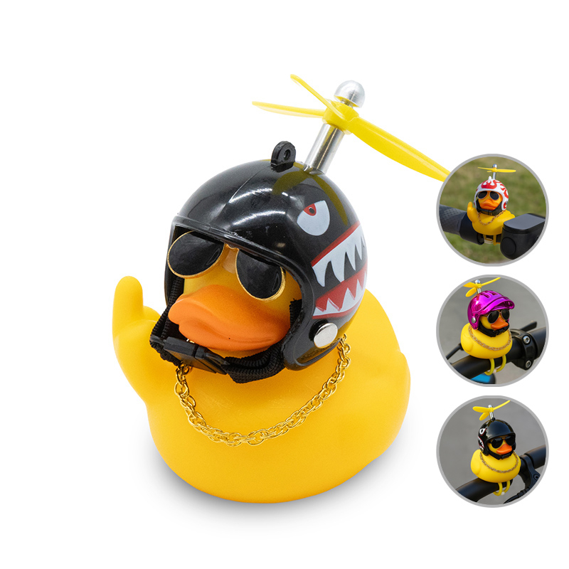 PTO-011 Canard en caoutchouc requin rebelle