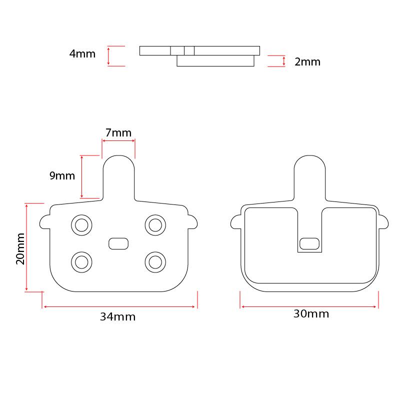 RT001-S pastilla sinterizada - 2 juegos - RuedaQrueda