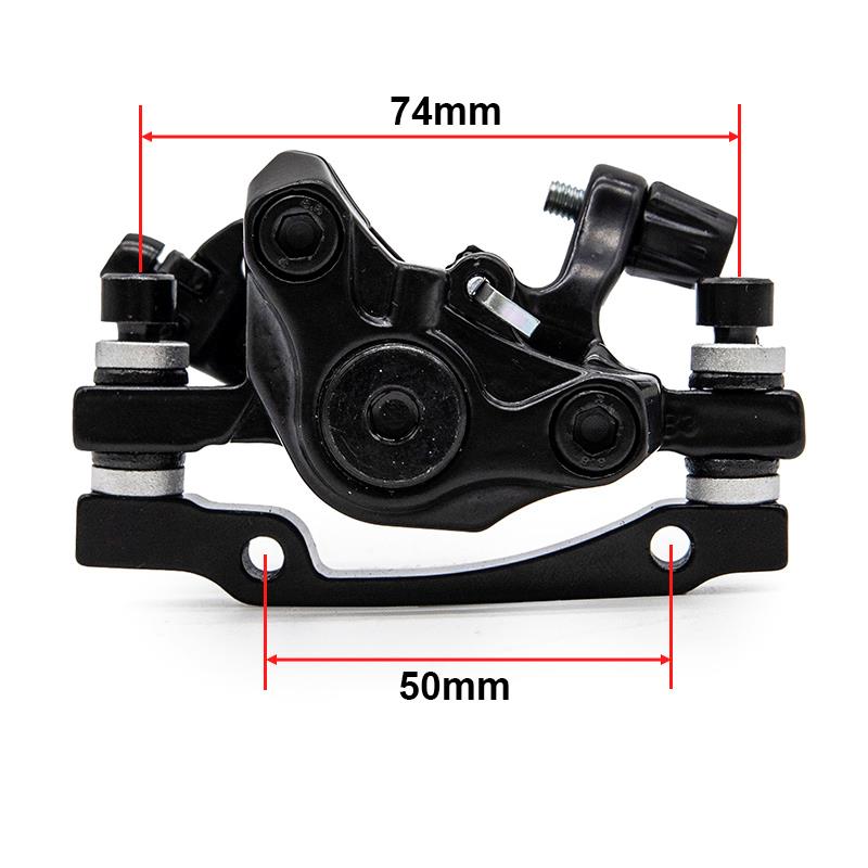 Pinza de freno RT002-M04 mecánica L 70mm negra [NUTT] - RuedaQrueda