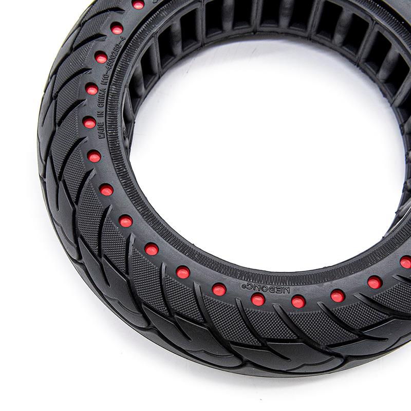 Rueda maciza ultraligera 10x2,5-6,1/B44 - puntos rojos [Nedong] - RuedaQrueda