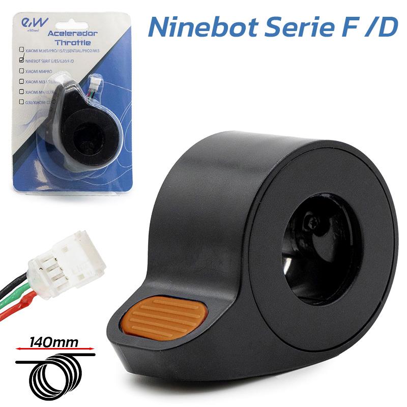 Acelerador Ninebot Serie F y D naranja - Conector JST ZH - RuedaQrueda