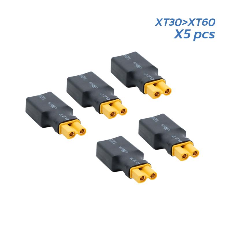 Adaptador XT30 hembra a XT60 macho - 5uds - RuedaQrueda