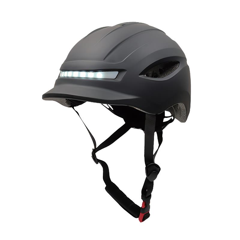 Casco CP02 con intermitente negro talla única - RuedaQrueda