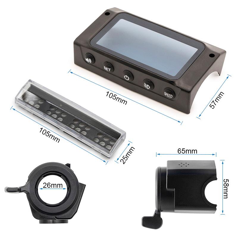 Carcasa display con acelerador y freno para Kugoo - RuedaQrueda
