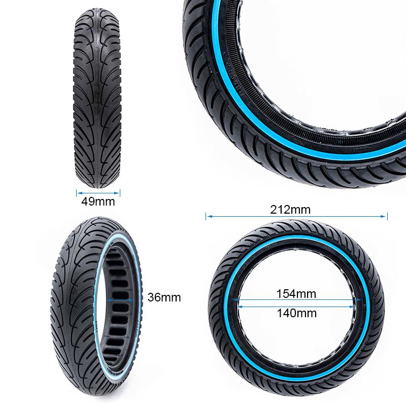 Rueda maciza ultraligera 8,5x2-6,1/B34 - línea azul [Nedong] - RuedaQrueda