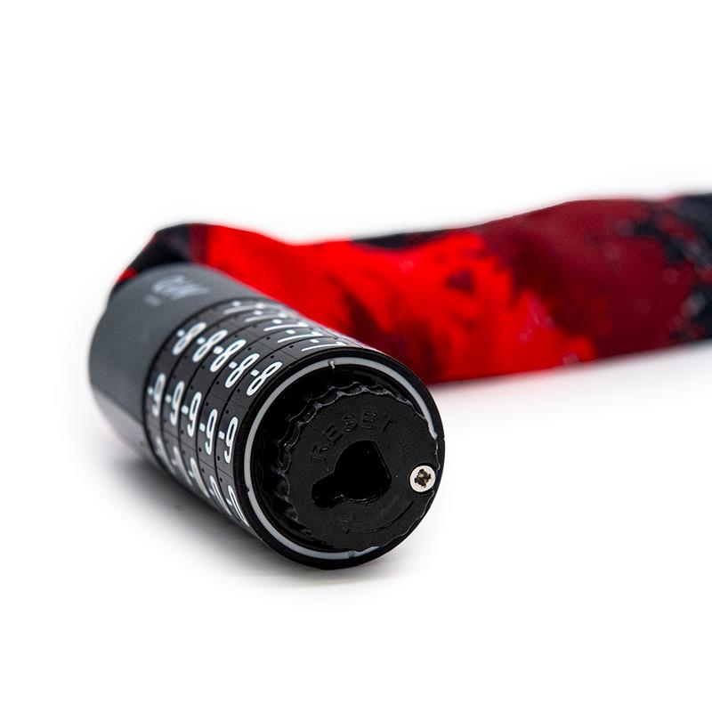 Candado de contraseña EWLK022 funda tela roja - RuedaQrueda