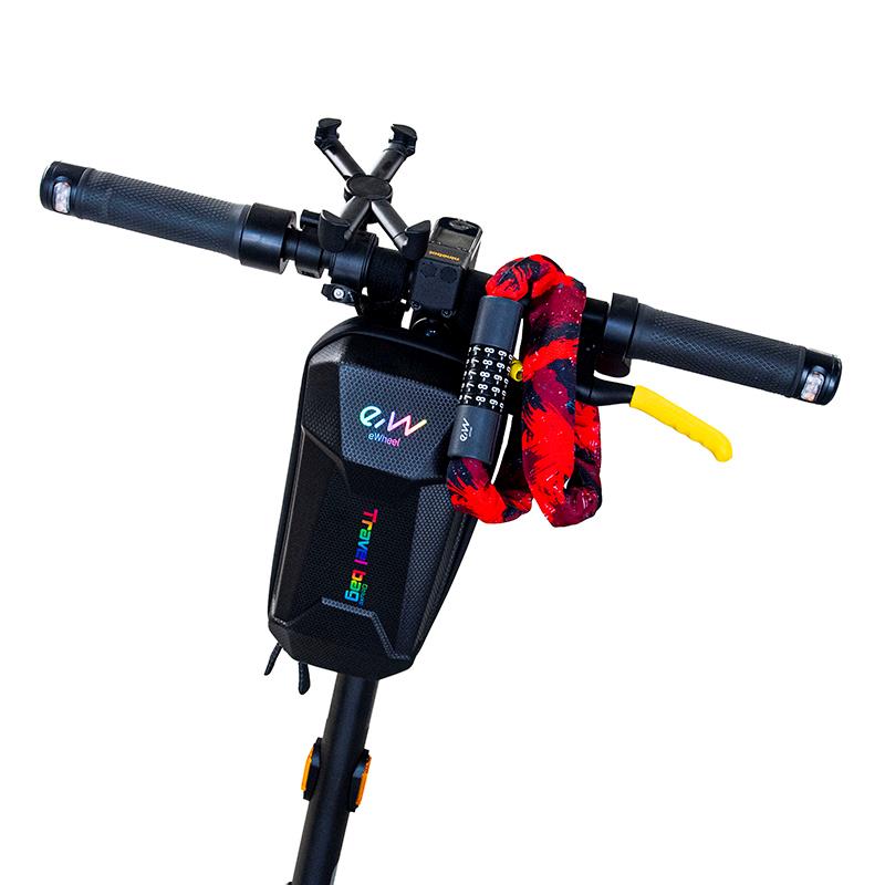 Candado de contraseña EWLK022 funda tela roja - RuedaQrueda