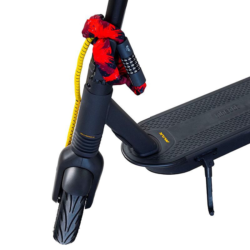 Candado de contraseña EWLK022 funda tela roja - RuedaQrueda