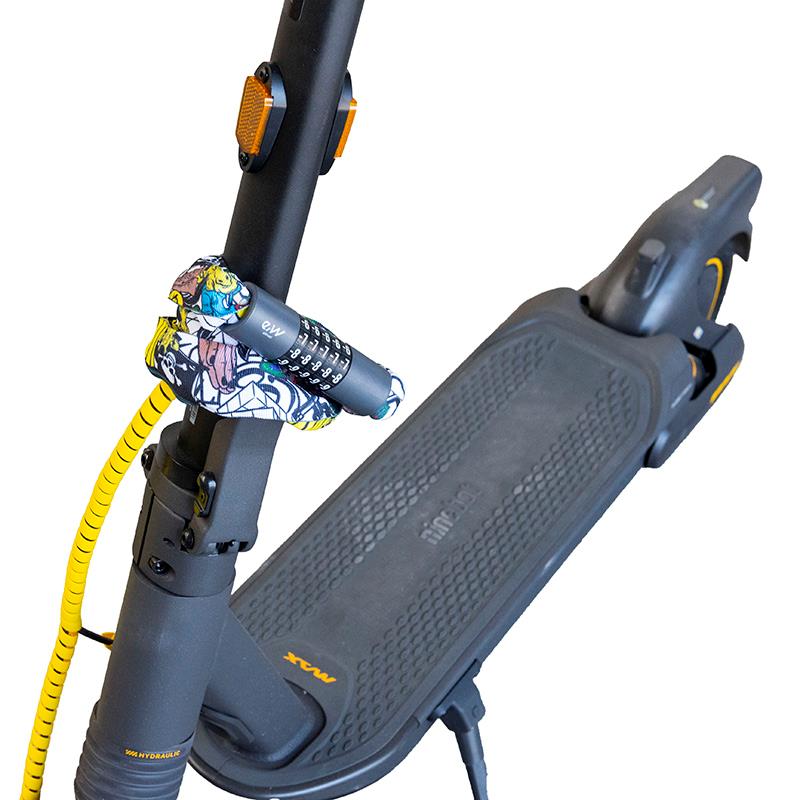 Candado de contraseña EWLK022 funda tela grafiti - RuedaQrueda