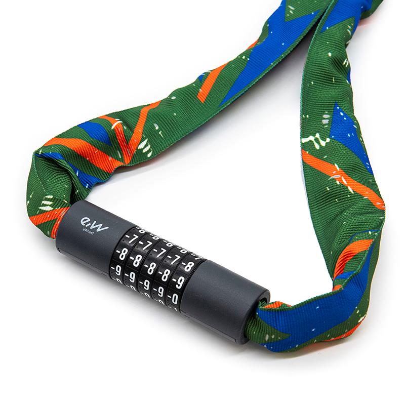 Candado de contraseña EWLK022 funda tela multicolor - RuedaQrueda